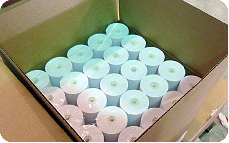 thermal paper rolls in box